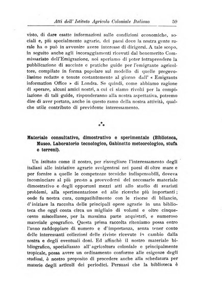 L'agricoltura coloniale organo dell'Istituto agricolo coloniale italiano e dell'Ufficio agrario sperimentale dell'Eritrea