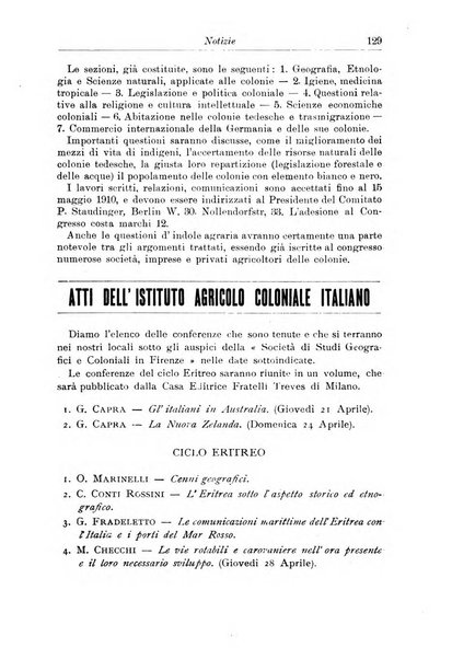 L'agricoltura coloniale organo dell'Istituto agricolo coloniale italiano e dell'Ufficio agrario sperimentale dell'Eritrea