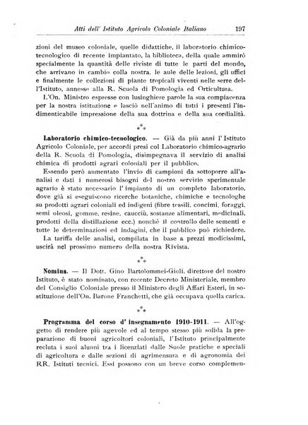 L'agricoltura coloniale organo dell'Istituto agricolo coloniale italiano e dell'Ufficio agrario sperimentale dell'Eritrea