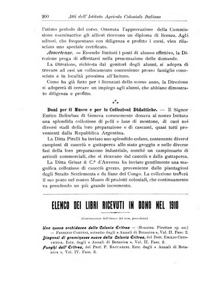 L'agricoltura coloniale organo dell'Istituto agricolo coloniale italiano e dell'Ufficio agrario sperimentale dell'Eritrea