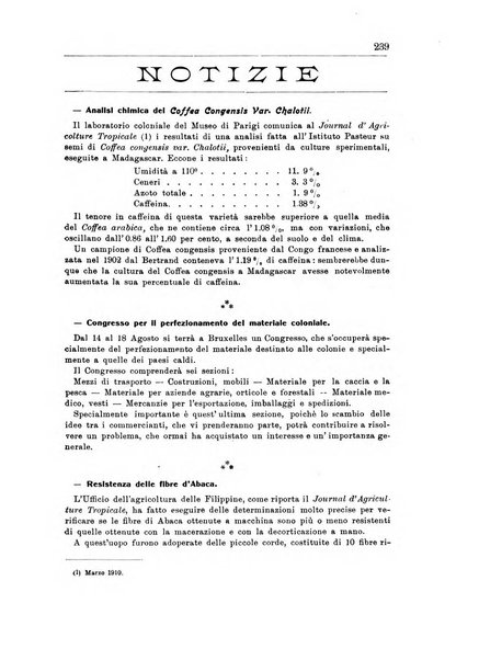 L'agricoltura coloniale organo dell'Istituto agricolo coloniale italiano e dell'Ufficio agrario sperimentale dell'Eritrea