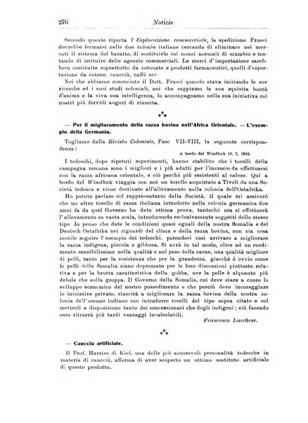 L'agricoltura coloniale organo dell'Istituto agricolo coloniale italiano e dell'Ufficio agrario sperimentale dell'Eritrea