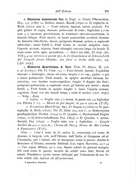 L'agricoltura coloniale organo dell'Istituto agricolo coloniale italiano e dell'Ufficio agrario sperimentale dell'Eritrea