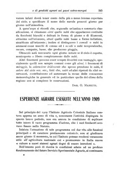 L'agricoltura coloniale organo dell'Istituto agricolo coloniale italiano e dell'Ufficio agrario sperimentale dell'Eritrea