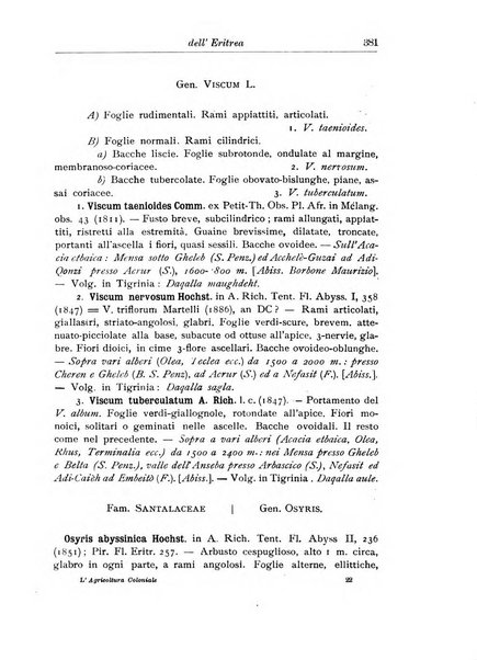 L'agricoltura coloniale organo dell'Istituto agricolo coloniale italiano e dell'Ufficio agrario sperimentale dell'Eritrea