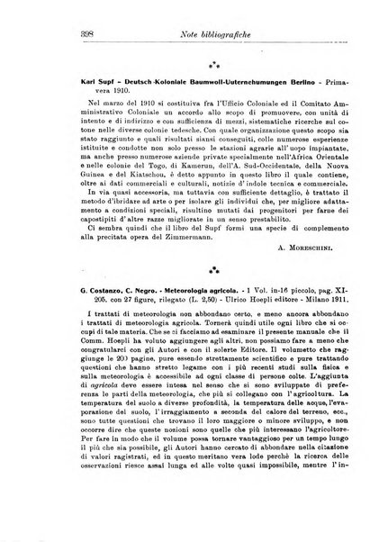 L'agricoltura coloniale organo dell'Istituto agricolo coloniale italiano e dell'Ufficio agrario sperimentale dell'Eritrea