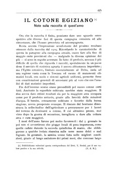 L'agricoltura coloniale organo dell'Istituto agricolo coloniale italiano e dell'Ufficio agrario sperimentale dell'Eritrea