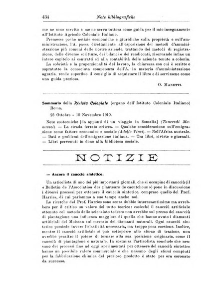 L'agricoltura coloniale organo dell'Istituto agricolo coloniale italiano e dell'Ufficio agrario sperimentale dell'Eritrea