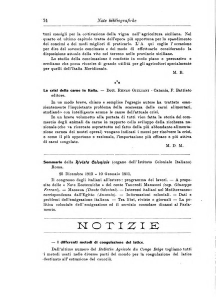 L'agricoltura coloniale organo dell'Istituto agricolo coloniale italiano e dell'Ufficio agrario sperimentale dell'Eritrea