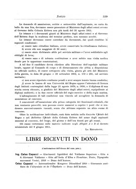 L'agricoltura coloniale organo dell'Istituto agricolo coloniale italiano e dell'Ufficio agrario sperimentale dell'Eritrea