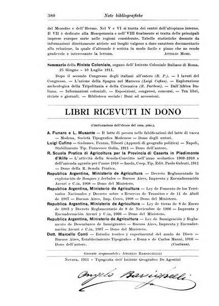 L'agricoltura coloniale organo dell'Istituto agricolo coloniale italiano e dell'Ufficio agrario sperimentale dell'Eritrea