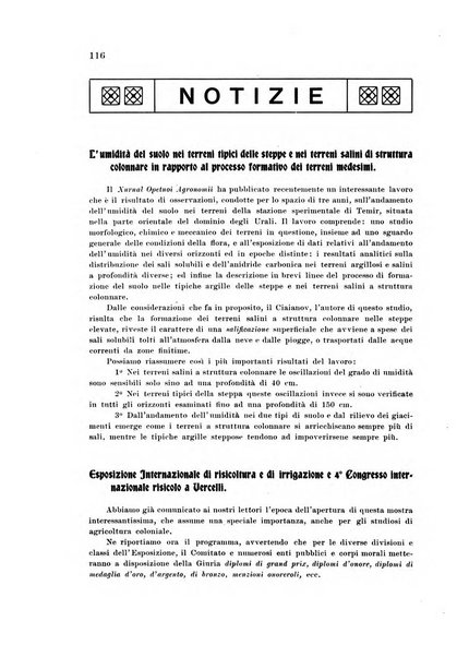 L'agricoltura coloniale organo dell'Istituto agricolo coloniale italiano e dell'Ufficio agrario sperimentale dell'Eritrea