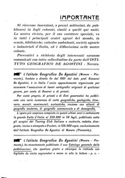 L'agricoltura coloniale organo dell'Istituto agricolo coloniale italiano e dell'Ufficio agrario sperimentale dell'Eritrea