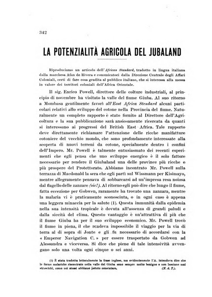 L'agricoltura coloniale organo dell'Istituto agricolo coloniale italiano e dell'Ufficio agrario sperimentale dell'Eritrea