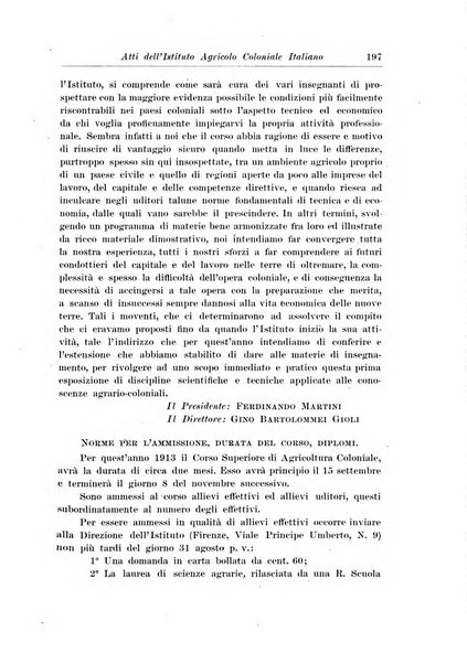 L'agricoltura coloniale organo dell'Istituto agricolo coloniale italiano e dell'Ufficio agrario sperimentale dell'Eritrea