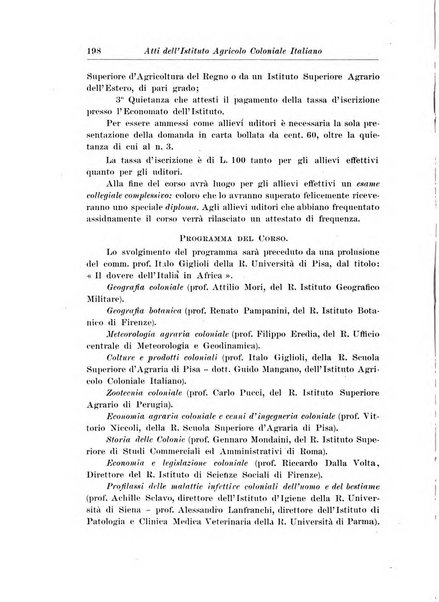 L'agricoltura coloniale organo dell'Istituto agricolo coloniale italiano e dell'Ufficio agrario sperimentale dell'Eritrea