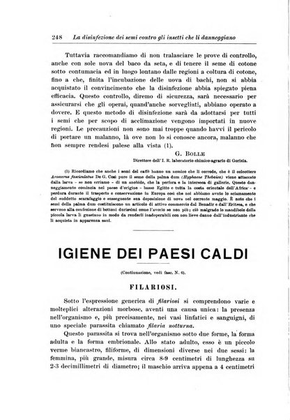 L'agricoltura coloniale organo dell'Istituto agricolo coloniale italiano e dell'Ufficio agrario sperimentale dell'Eritrea