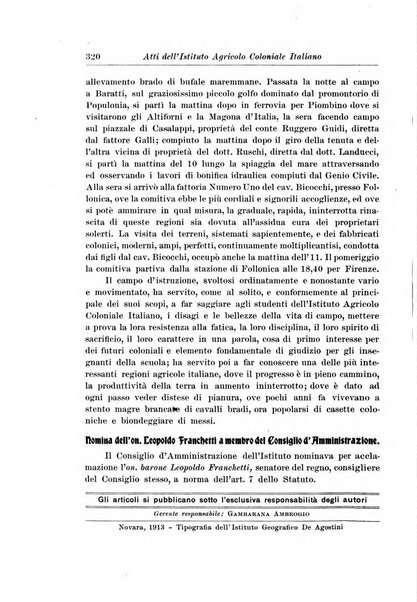 L'agricoltura coloniale organo dell'Istituto agricolo coloniale italiano e dell'Ufficio agrario sperimentale dell'Eritrea