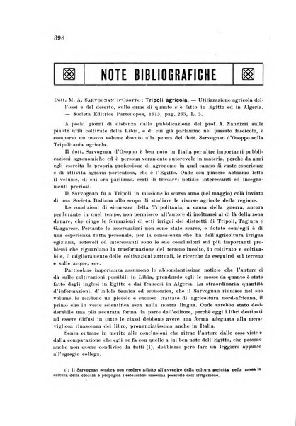 L'agricoltura coloniale organo dell'Istituto agricolo coloniale italiano e dell'Ufficio agrario sperimentale dell'Eritrea