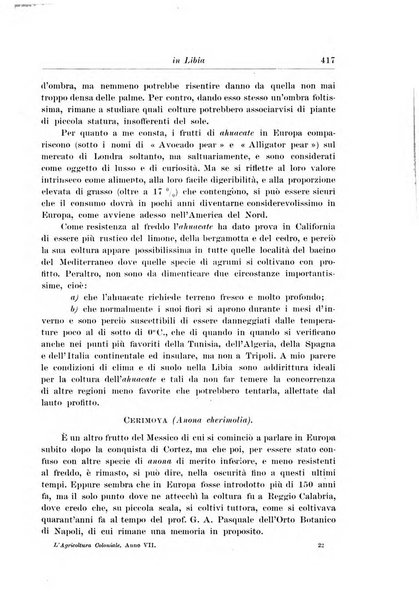 L'agricoltura coloniale organo dell'Istituto agricolo coloniale italiano e dell'Ufficio agrario sperimentale dell'Eritrea