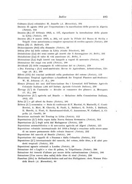 L'agricoltura coloniale organo dell'Istituto agricolo coloniale italiano e dell'Ufficio agrario sperimentale dell'Eritrea