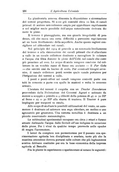 L'agricoltura coloniale organo dell'Istituto agricolo coloniale italiano e dell'Ufficio agrario sperimentale dell'Eritrea