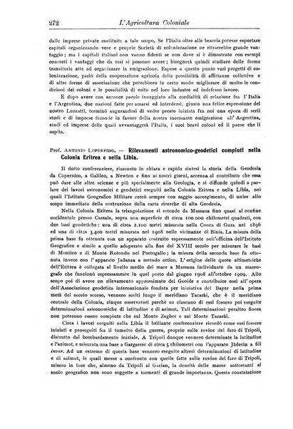 L'agricoltura coloniale organo dell'Istituto agricolo coloniale italiano e dell'Ufficio agrario sperimentale dell'Eritrea