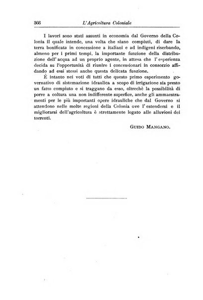 L'agricoltura coloniale organo dell'Istituto agricolo coloniale italiano e dell'Ufficio agrario sperimentale dell'Eritrea