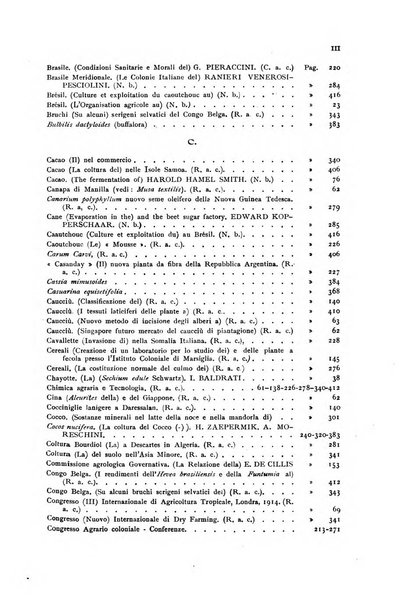 L'agricoltura coloniale organo dell'Istituto agricolo coloniale italiano e dell'Ufficio agrario sperimentale dell'Eritrea