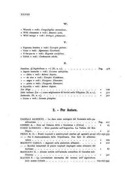 L'agricoltura coloniale organo dell'Istituto agricolo coloniale italiano e dell'Ufficio agrario sperimentale dell'Eritrea