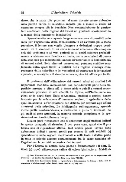 L'agricoltura coloniale organo dell'Istituto agricolo coloniale italiano e dell'Ufficio agrario sperimentale dell'Eritrea