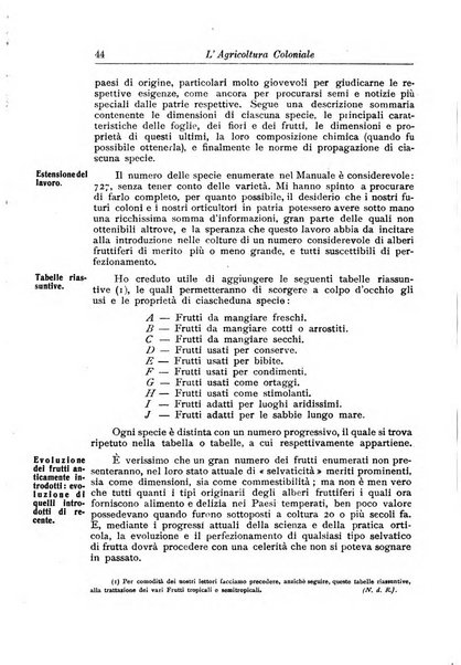 L'agricoltura coloniale organo dell'Istituto agricolo coloniale italiano e dell'Ufficio agrario sperimentale dell'Eritrea