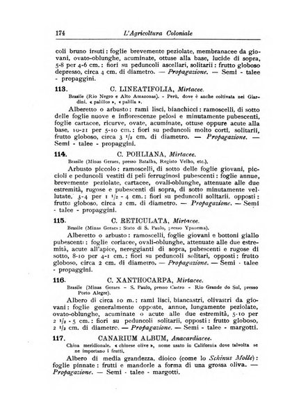 L'agricoltura coloniale organo dell'Istituto agricolo coloniale italiano e dell'Ufficio agrario sperimentale dell'Eritrea