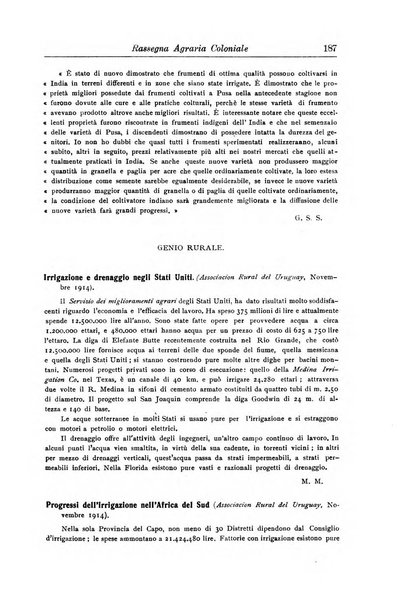 L'agricoltura coloniale organo dell'Istituto agricolo coloniale italiano e dell'Ufficio agrario sperimentale dell'Eritrea