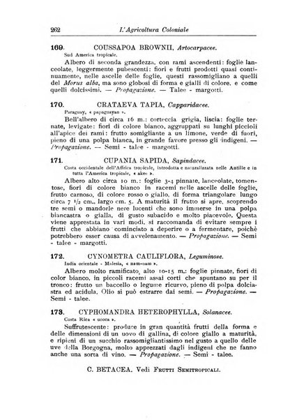 L'agricoltura coloniale organo dell'Istituto agricolo coloniale italiano e dell'Ufficio agrario sperimentale dell'Eritrea