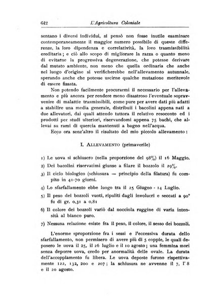 L'agricoltura coloniale organo dell'Istituto agricolo coloniale italiano e dell'Ufficio agrario sperimentale dell'Eritrea