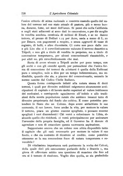 L'agricoltura coloniale organo dell'Istituto agricolo coloniale italiano e dell'Ufficio agrario sperimentale dell'Eritrea