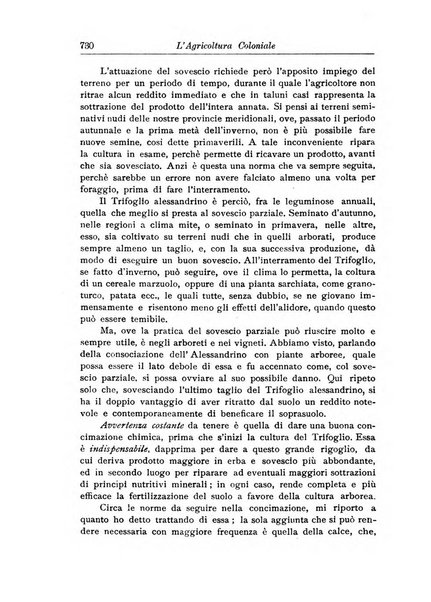 L'agricoltura coloniale organo dell'Istituto agricolo coloniale italiano e dell'Ufficio agrario sperimentale dell'Eritrea