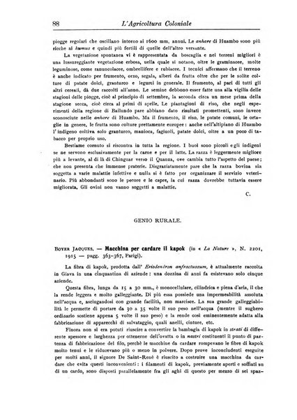 L'agricoltura coloniale organo dell'Istituto agricolo coloniale italiano e dell'Ufficio agrario sperimentale dell'Eritrea