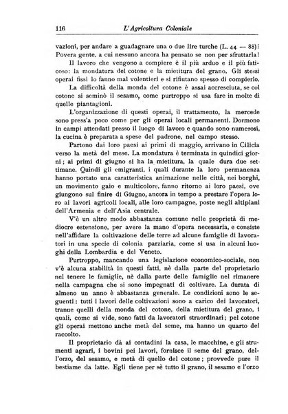 L'agricoltura coloniale organo dell'Istituto agricolo coloniale italiano e dell'Ufficio agrario sperimentale dell'Eritrea