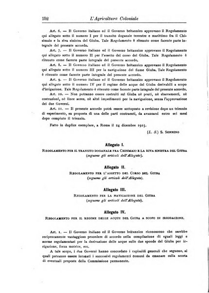 L'agricoltura coloniale organo dell'Istituto agricolo coloniale italiano e dell'Ufficio agrario sperimentale dell'Eritrea