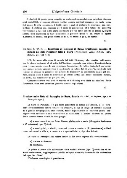 L'agricoltura coloniale organo dell'Istituto agricolo coloniale italiano e dell'Ufficio agrario sperimentale dell'Eritrea