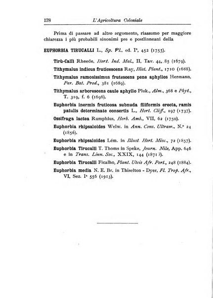 L'agricoltura coloniale organo dell'Istituto agricolo coloniale italiano e dell'Ufficio agrario sperimentale dell'Eritrea