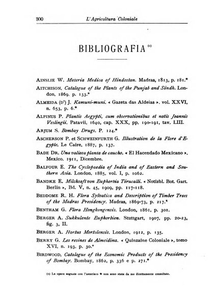 L'agricoltura coloniale organo dell'Istituto agricolo coloniale italiano e dell'Ufficio agrario sperimentale dell'Eritrea