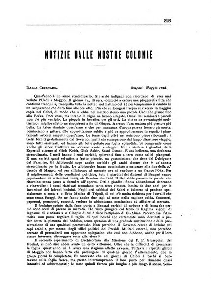 L'agricoltura coloniale organo dell'Istituto agricolo coloniale italiano e dell'Ufficio agrario sperimentale dell'Eritrea