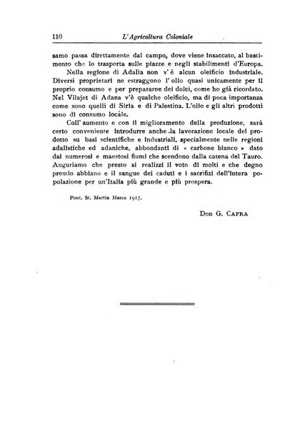 L'agricoltura coloniale organo dell'Istituto agricolo coloniale italiano e dell'Ufficio agrario sperimentale dell'Eritrea