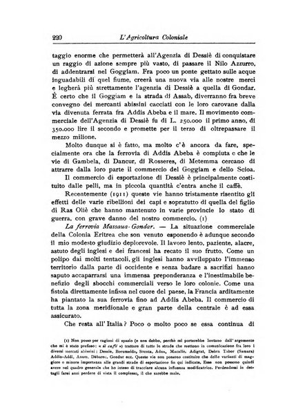 L'agricoltura coloniale organo dell'Istituto agricolo coloniale italiano e dell'Ufficio agrario sperimentale dell'Eritrea