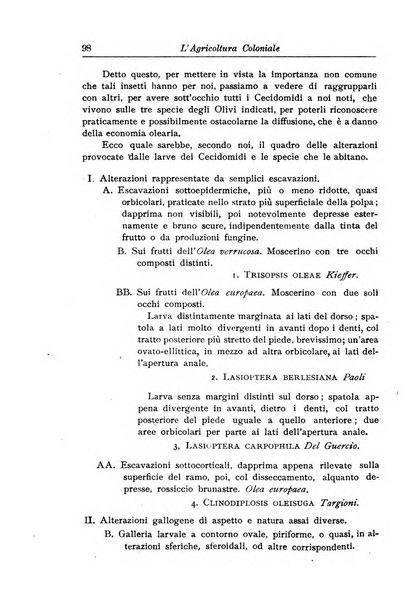 L'agricoltura coloniale organo dell'Istituto agricolo coloniale italiano e dell'Ufficio agrario sperimentale dell'Eritrea