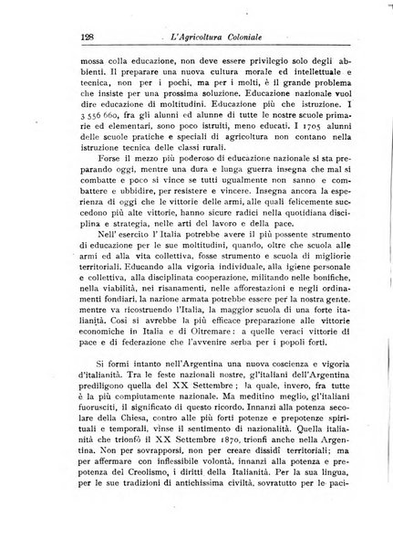 L'agricoltura coloniale organo dell'Istituto agricolo coloniale italiano e dell'Ufficio agrario sperimentale dell'Eritrea