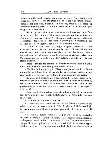 L'agricoltura coloniale organo dell'Istituto agricolo coloniale italiano e dell'Ufficio agrario sperimentale dell'Eritrea